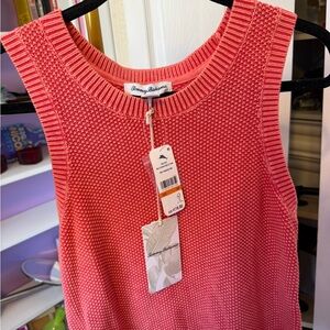 Tommy Bahama NWT Women’s Belle Haven Cotton Sweater Tank Size Small MSRP $118